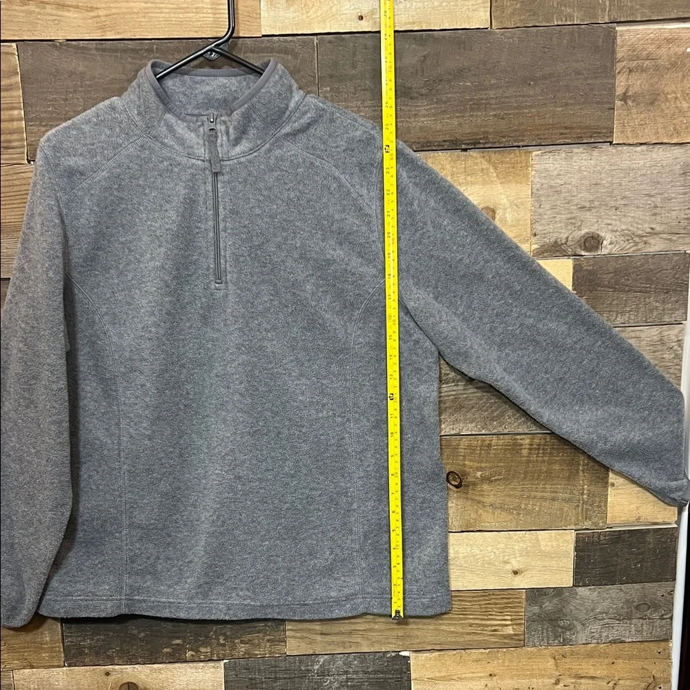 Made for Life Gray Fleece Quarter Zip Up Pullover - Picture 10 of 16